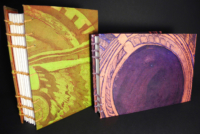 Handmade coptic-stitched sketchbooks