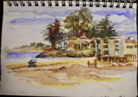 Sketchbook page, Santa Cruz